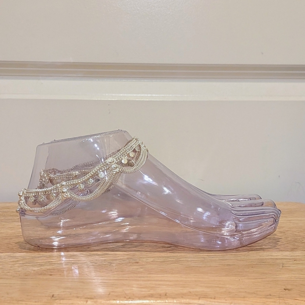 NWT Beckwoman Pair of Boho Silverstone Anklets - Picture 4 of 8